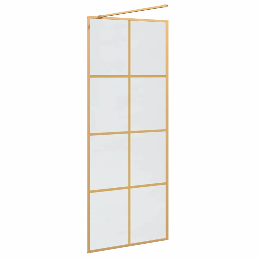 Parete Doccia Walk-in Oro 80 x 195 cm vetro temperato - homemem39
