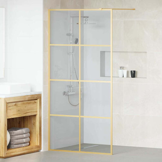 Parete Doccia Walk-in Oro 100 x 195 cm vetro temperato - homemem39