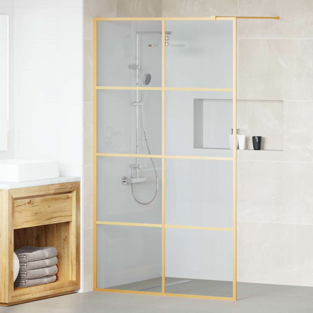 Parete Doccia Walk-in Oro 115 x 195 cm vetro temperato - homemem39