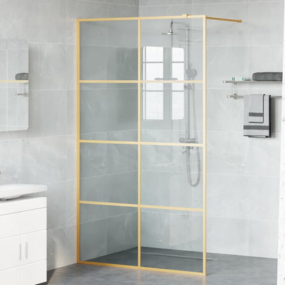 Parete Doccia Walk-in Oro 115 x 195 cm vetro temperato - homemem39