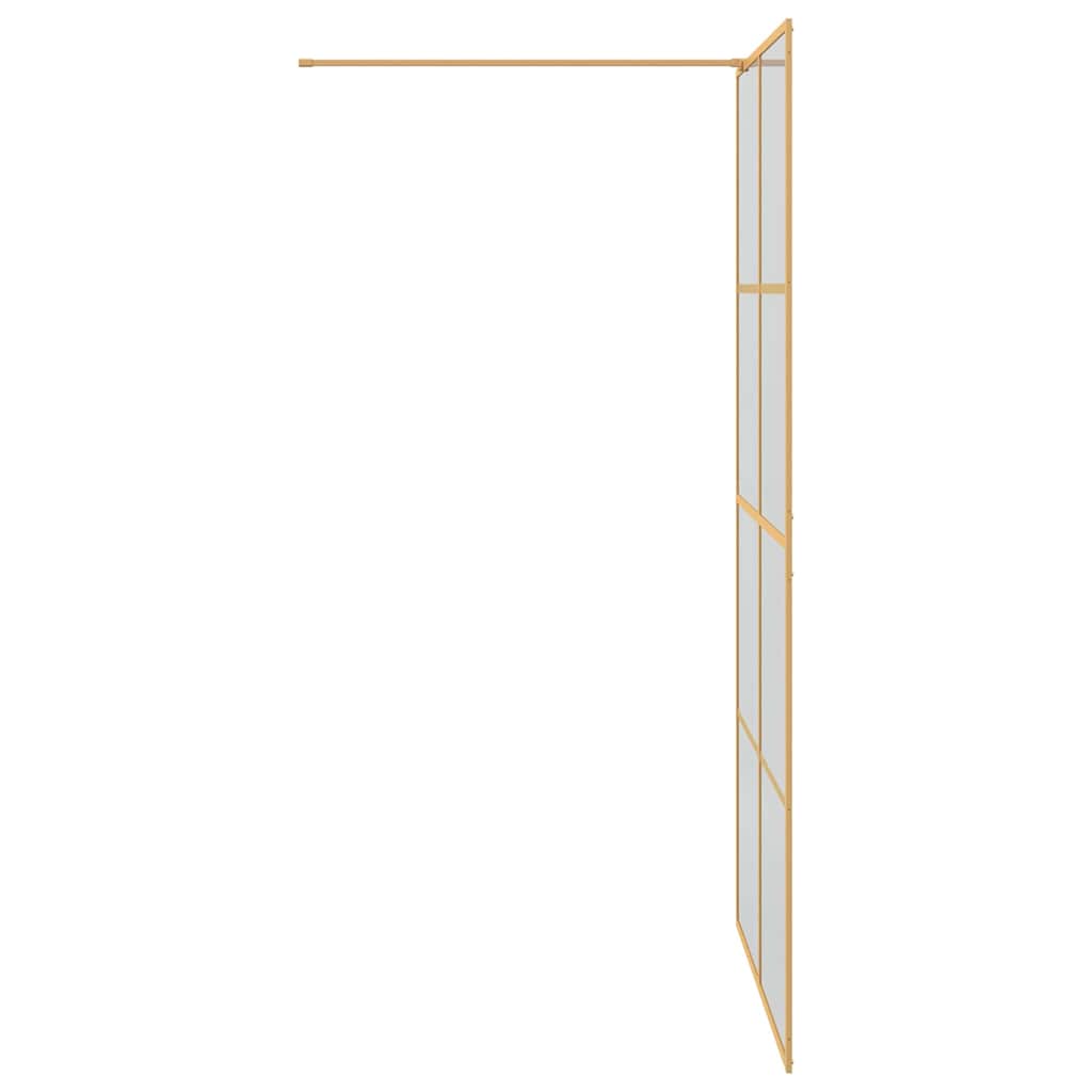 Parete Doccia Walk-in Oro 115 x 195 cm vetro temperato - homemem39