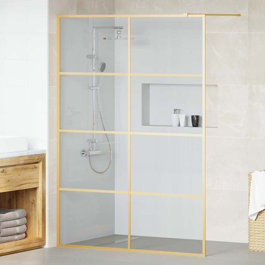 Parete Doccia Walk-in Oro 140 x 195 cm vetro temperato - homemem39