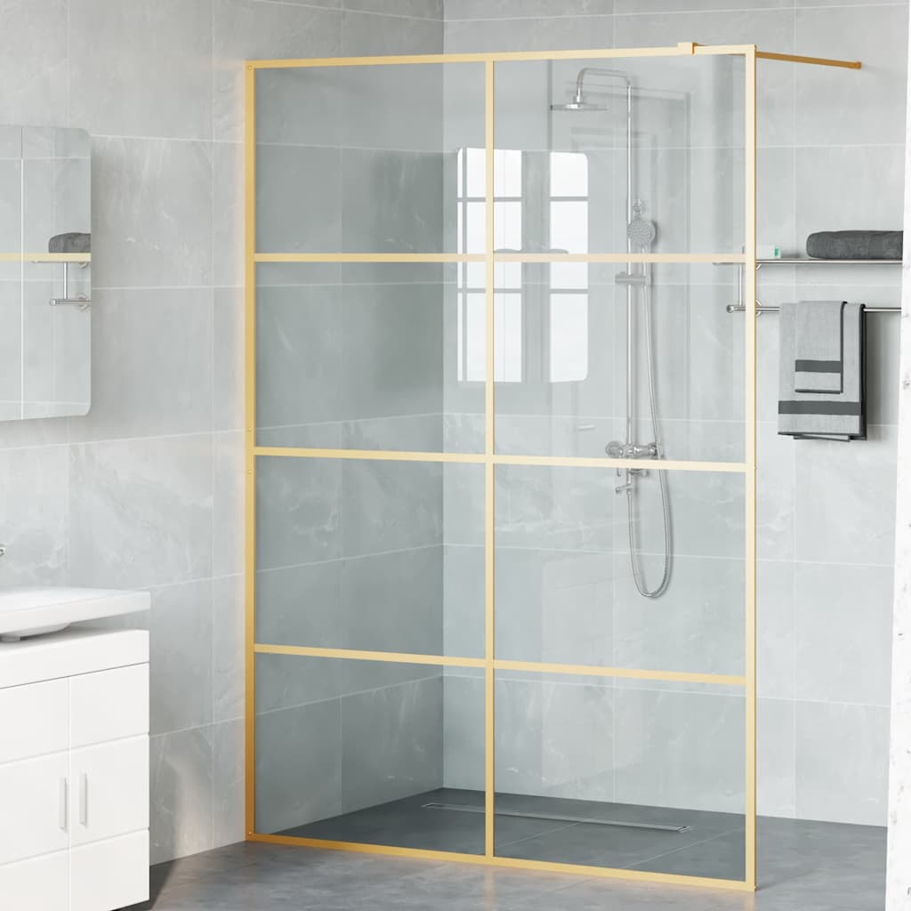 Parete Doccia Walk-in Oro 140 x 195 cm vetro temperato - homemem39