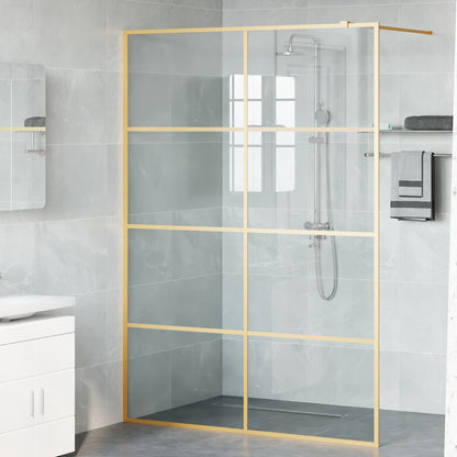 Parete Doccia Walk-in Oro 140 x 195 cm vetro temperato - homemem39