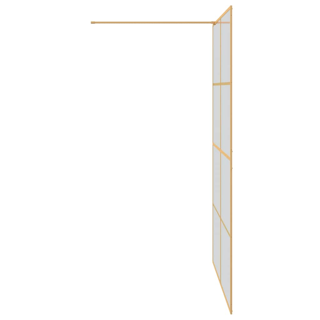 Parete Doccia Walk-in Oro 140 x 195 cm vetro temperato - homemem39