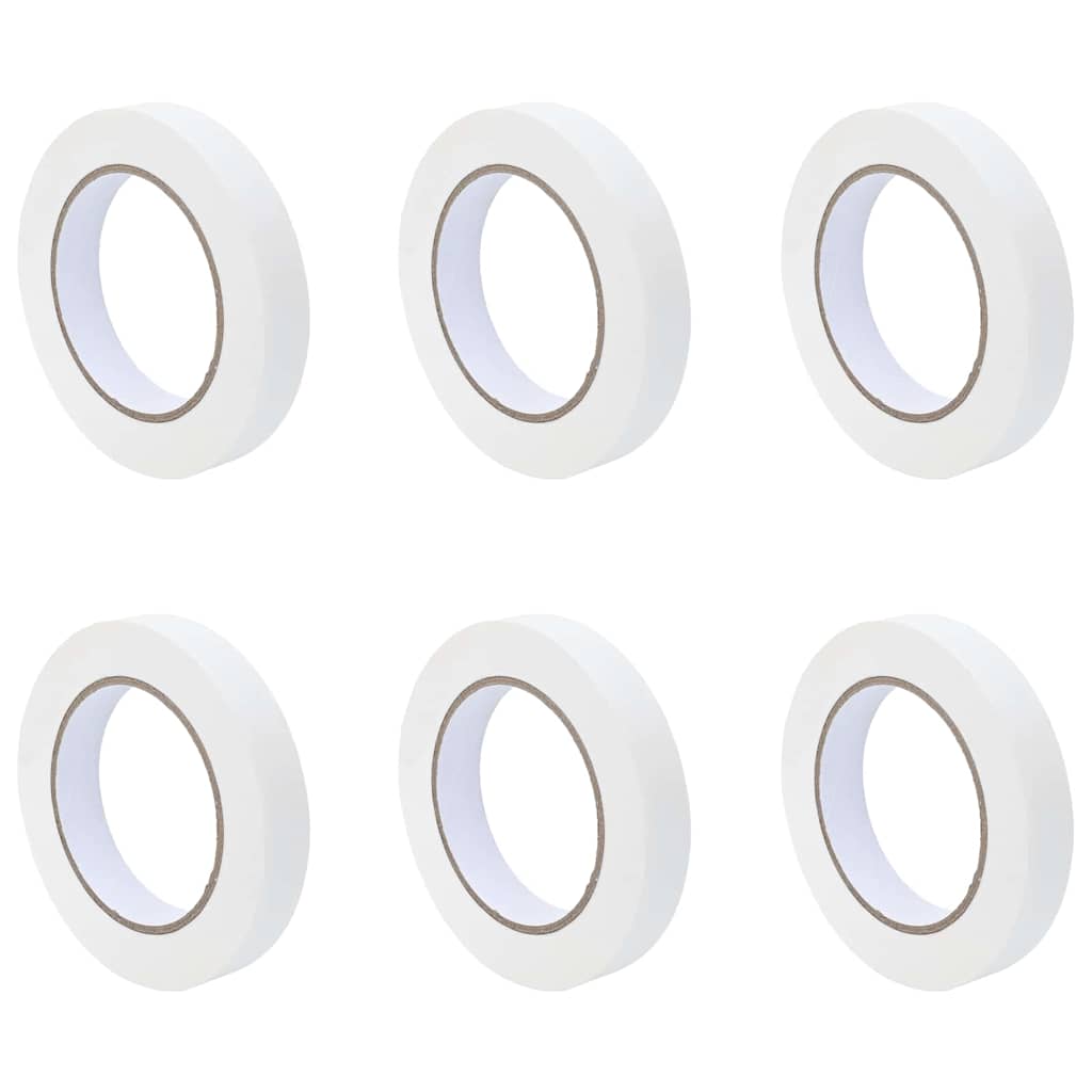 Nastri Adesivi per Pittori 6 pcs Bianco 19mm x 50m Carta