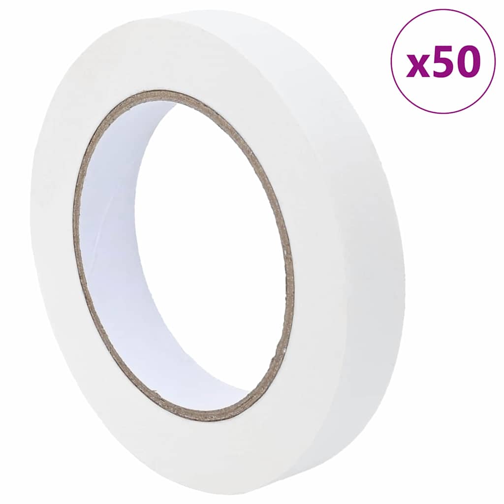 Nastri Adesivi per Pittori 50 pcs Bianco 19mm x 50m Carta