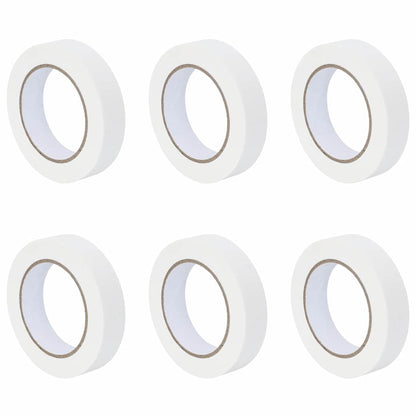 Nastri Adesivi per Pittori 6 pcs Bianco 25mm x 50m Carta