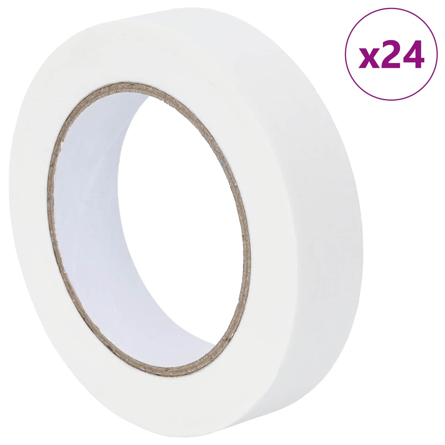 Nastri Adesivi per Pittori 24 pcs Bianco 25mm x 50m Carta | homemem39