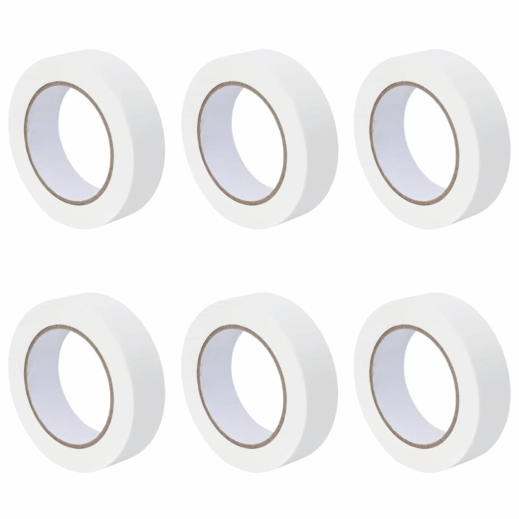 Nastri Adesivi per Pittori 6 pcs Bianco 30mm x 50m Carta