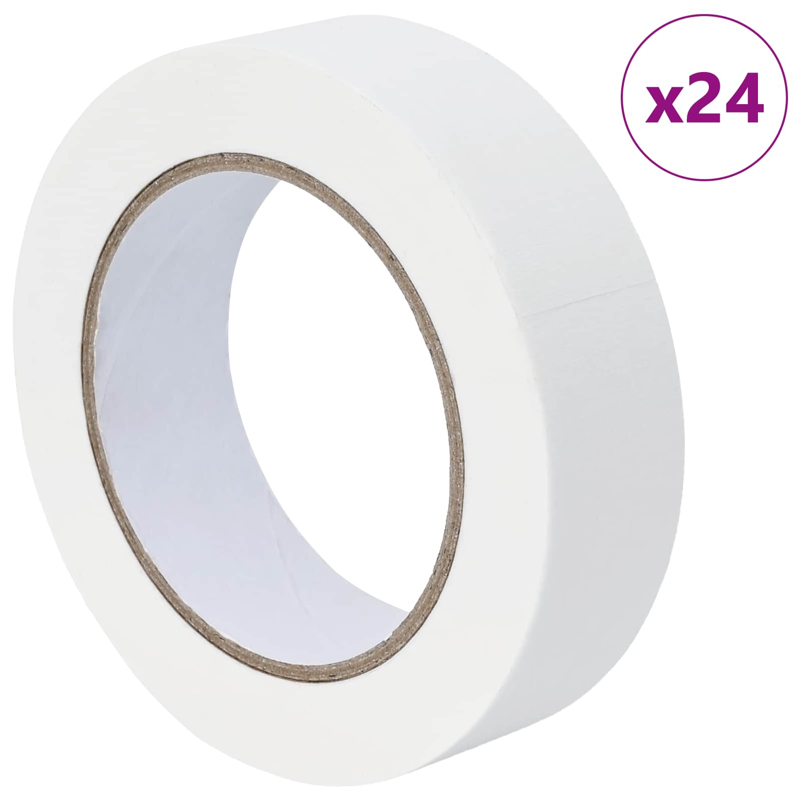 Nastri Adesivi per Pittori 24 pcs Bianco 30mm x 50m Carta | homemem39