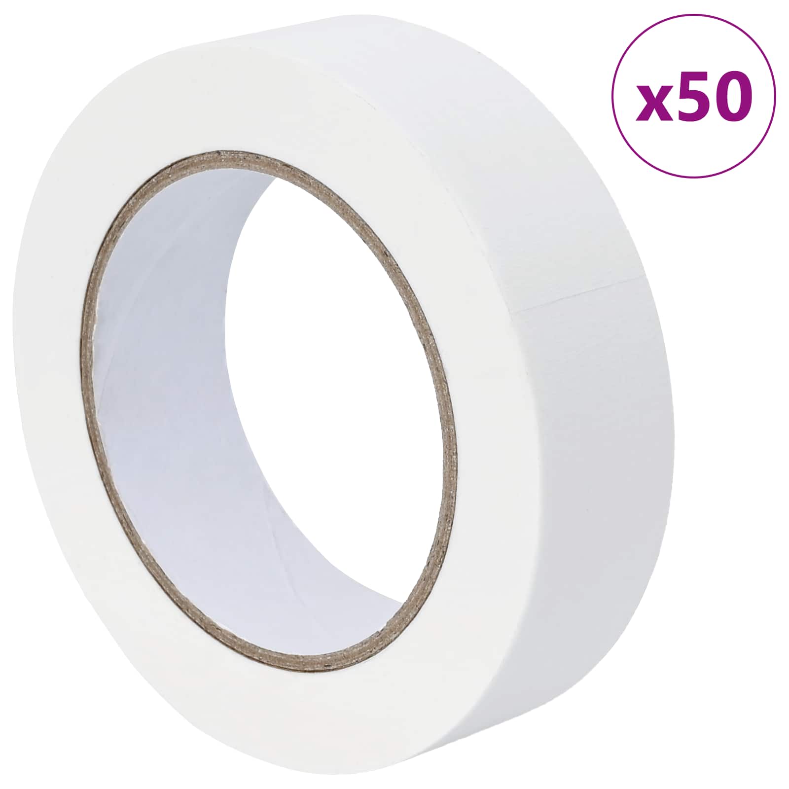 Nastri Adesivi per Pittori 50 pcs Bianco 30mm x 50m Carta | homemem39