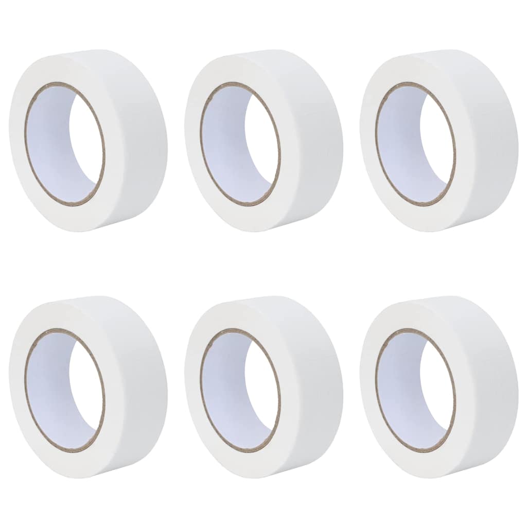Nastri Adesivi per Pittori 6 pcs Bianco 38mm x 50m Carta