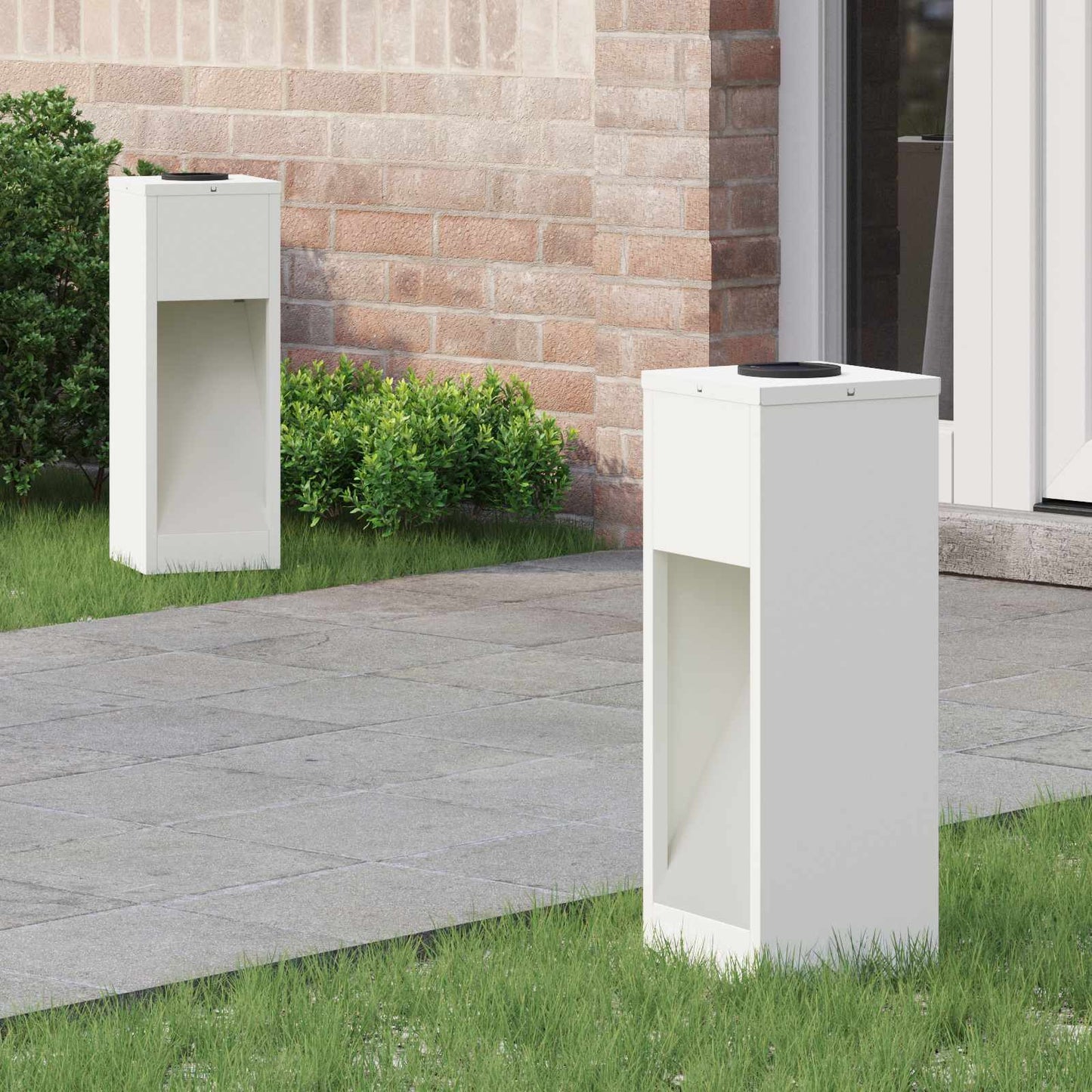 Lucina LED Solare da Percorso 2 pcs Bianco