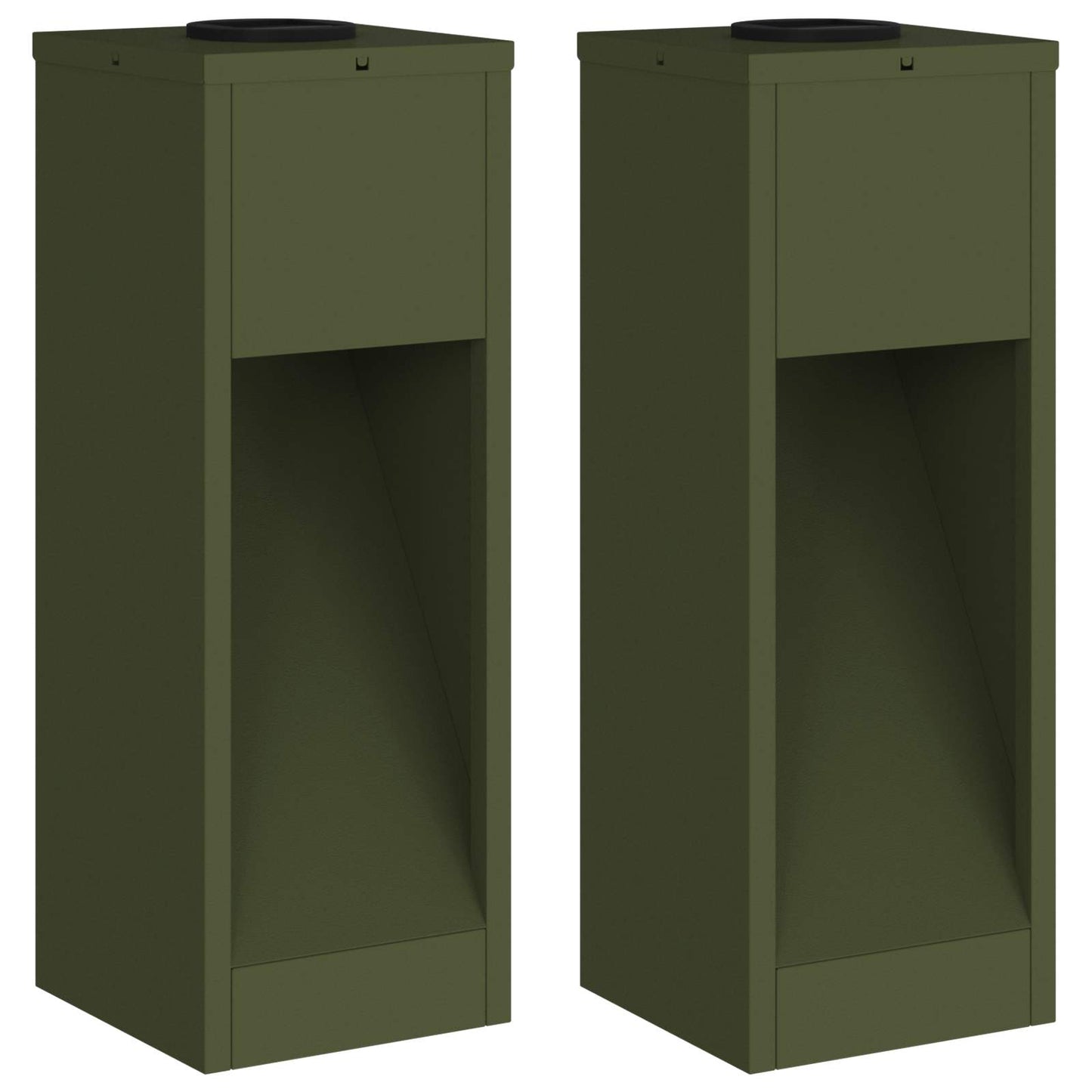 Lucina LED Solare da Percorso 2 pcs Verde oliva