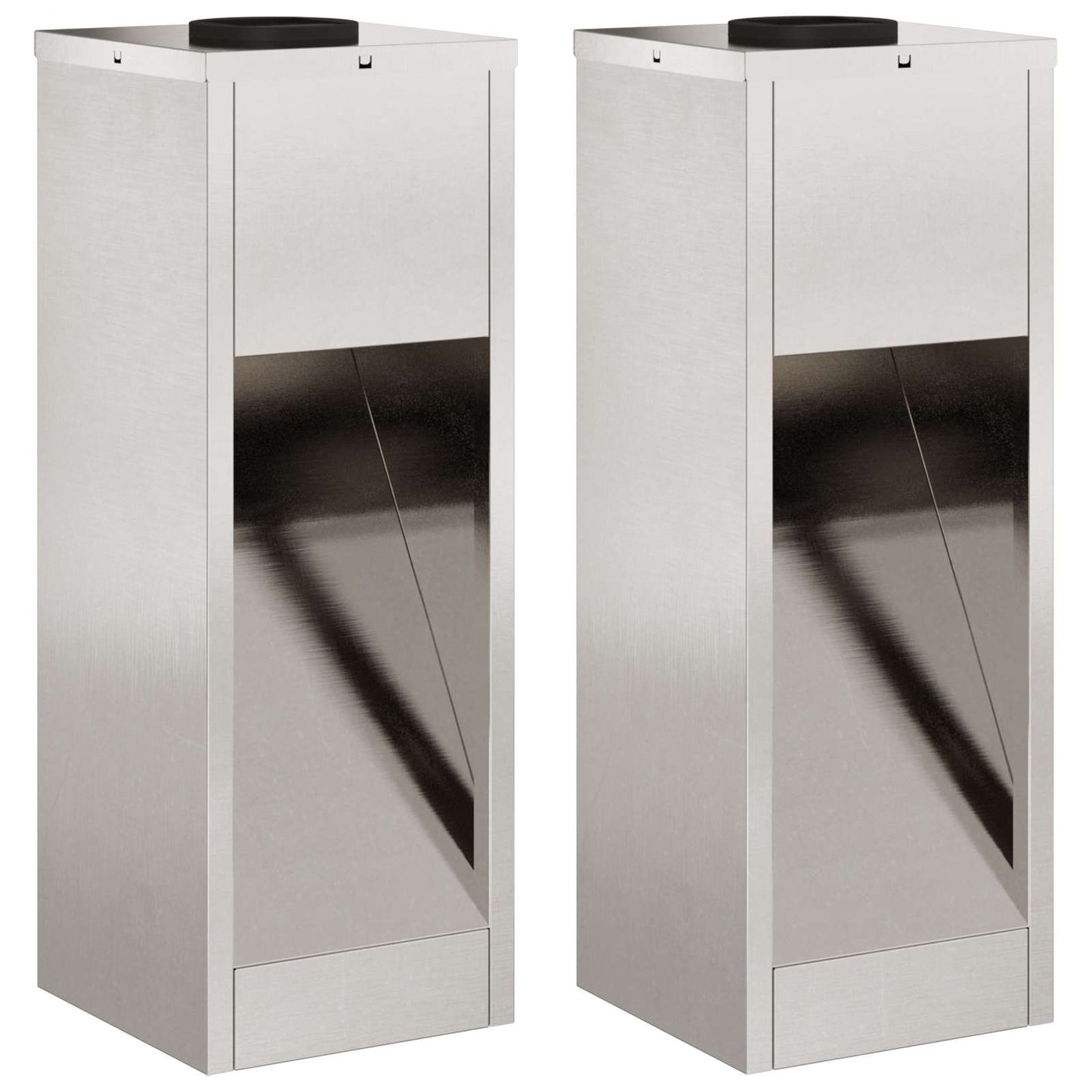 Lucina LED Solare da Percorso 2 pcs Acciaio inossidabile