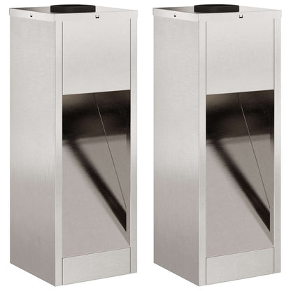 Lucina LED Solare da Percorso 2 pcs Acciaio inossidabile