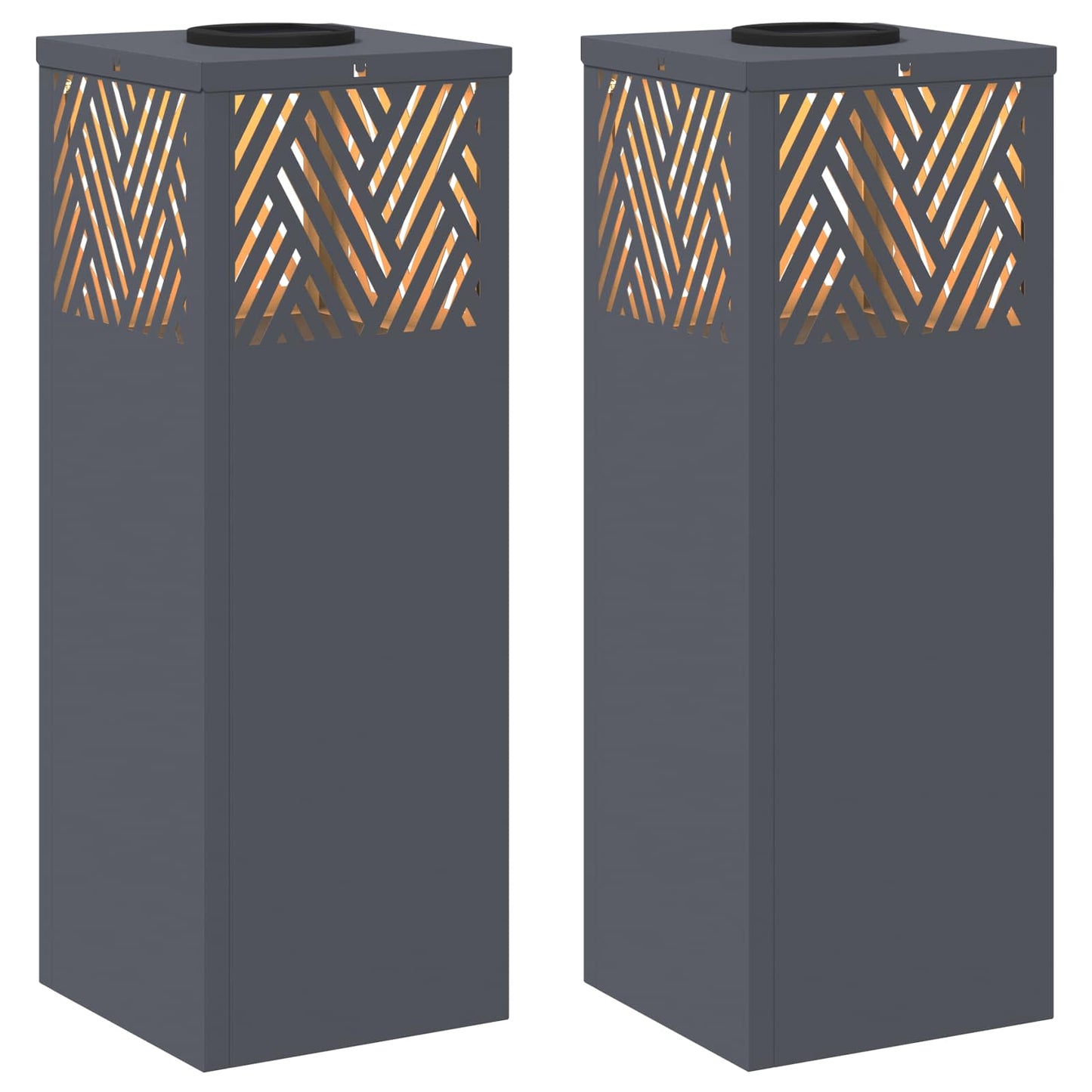 Faro LED solare per sentieri 2 pcs Antracite