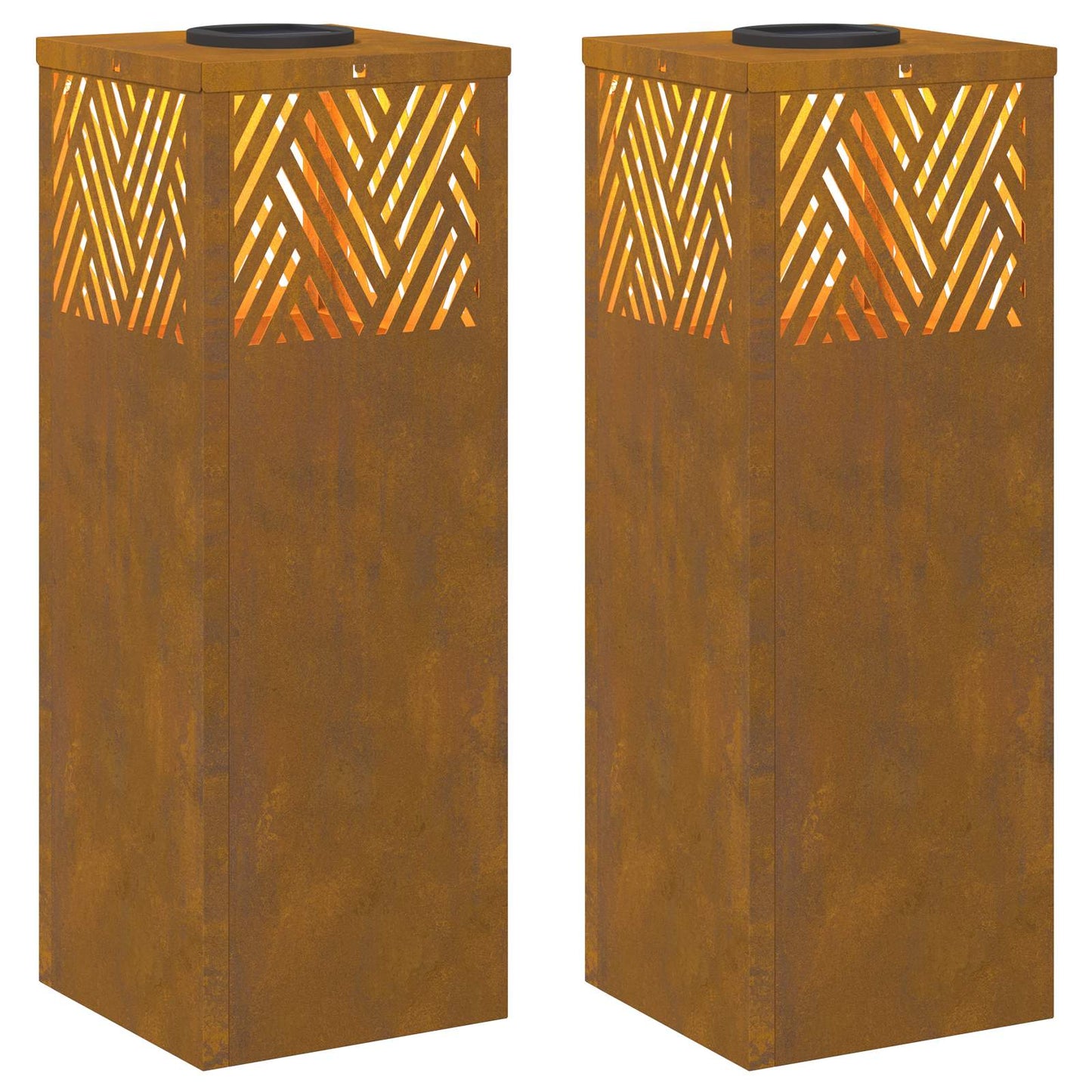 Faro LED solare per sentieri 2 pcs Bronzo