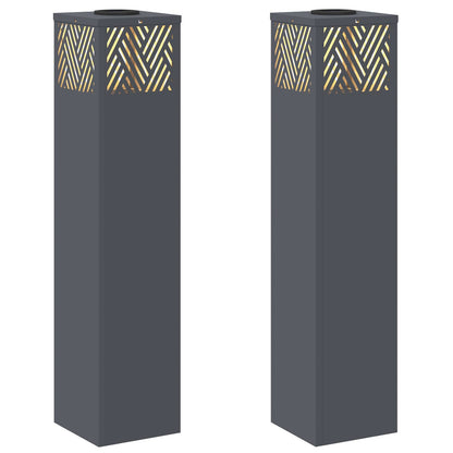 Faro LED solare per sentieri 2 pcs Antracite