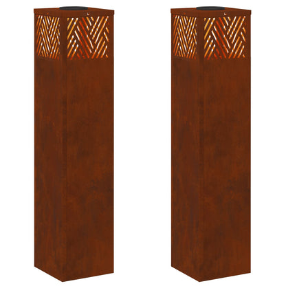 Faro LED solare per sentieri 2 pcs Bronzo