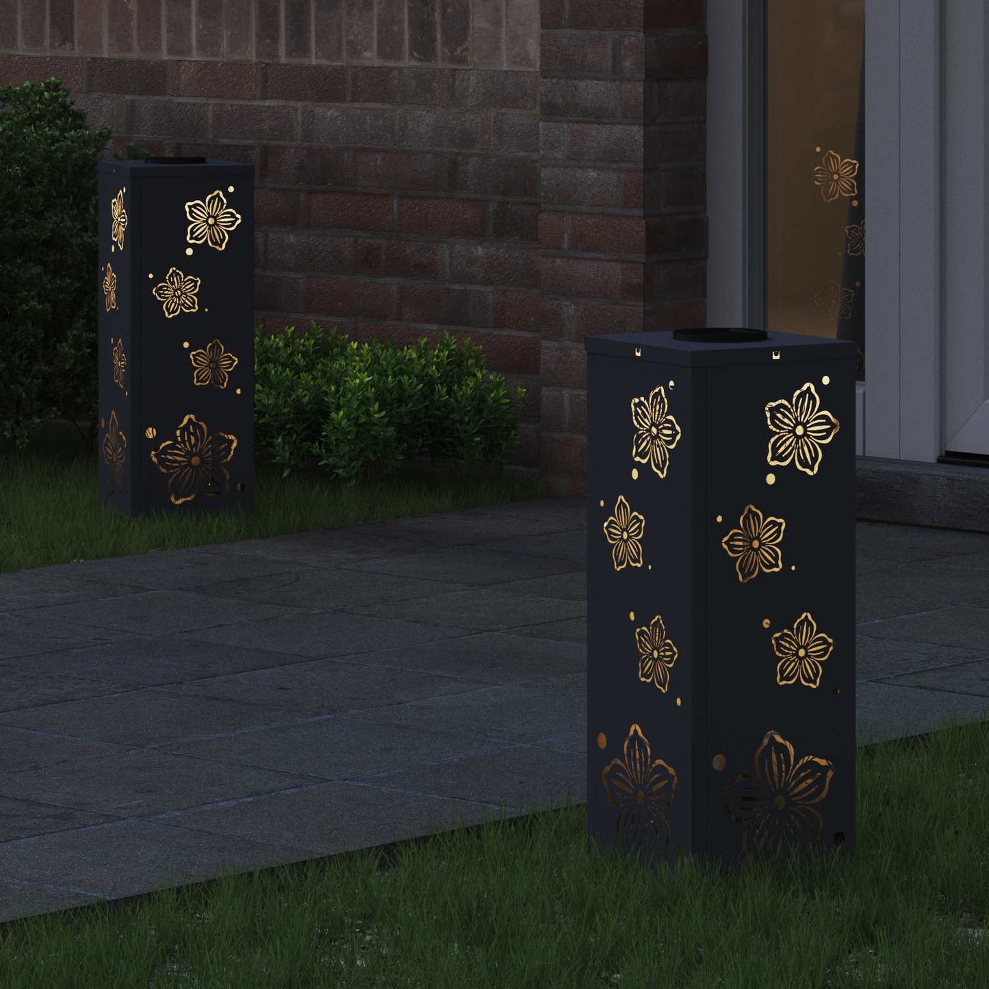 Faro LED solare per sentieri 2 pcs Antracite