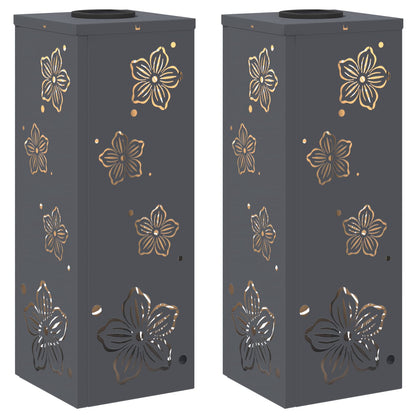 Faro LED solare per sentieri 2 pcs Antracite