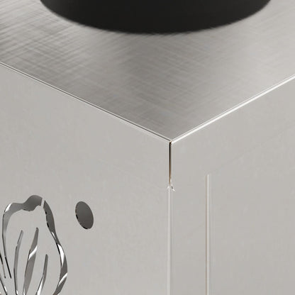 Faro LED solare per sentieri 2 pz Bianco caldo 18 x 18 x 50 cm