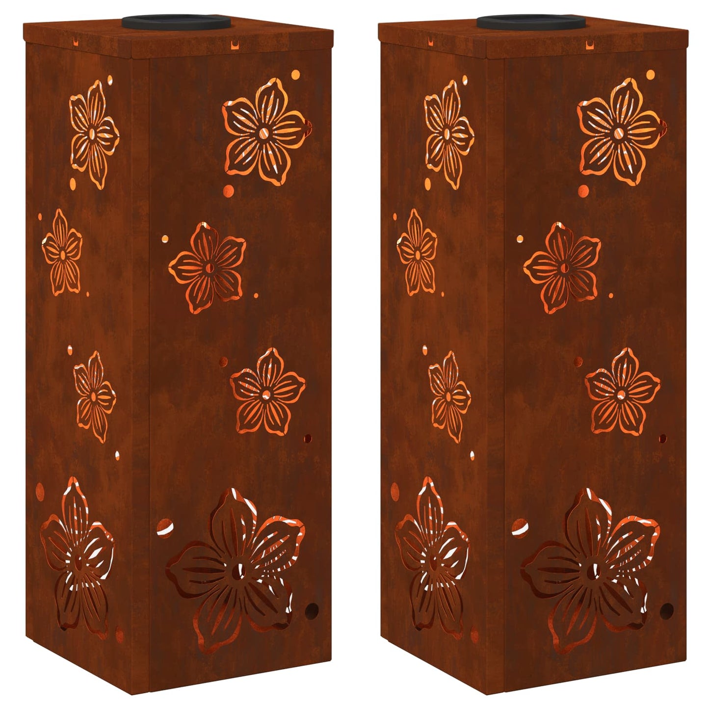 Faro LED solare per sentieri 2 pcs Bronzo