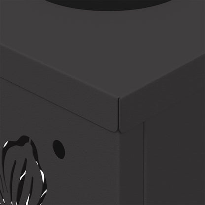 Faro LED solare per sentieri 2 pcs Nero