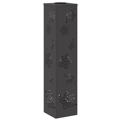 Faro LED solare per sentieri 2 pcs Nero