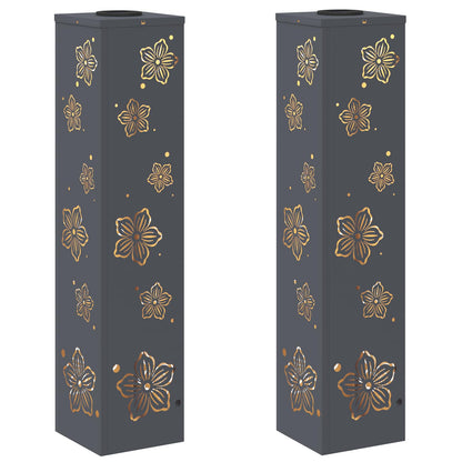 Faro LED solare per sentieri 2 pcs Antracite