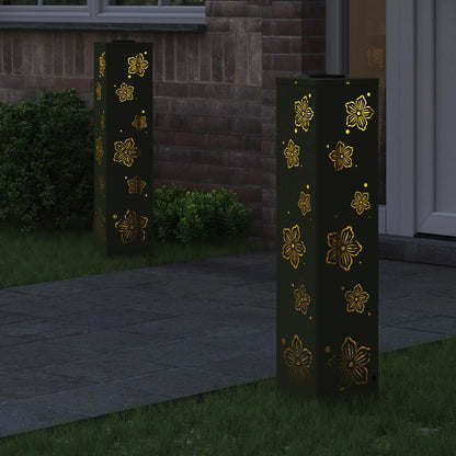 Faro LED solare per sentieri 2 pcs Verde oliva