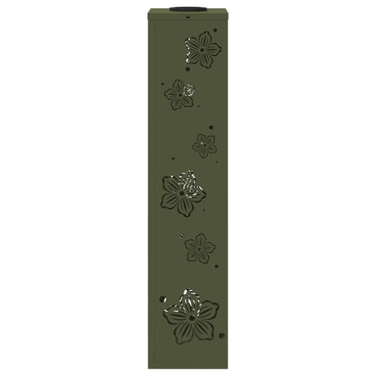 Faro LED solare per sentieri 2 pcs Verde oliva