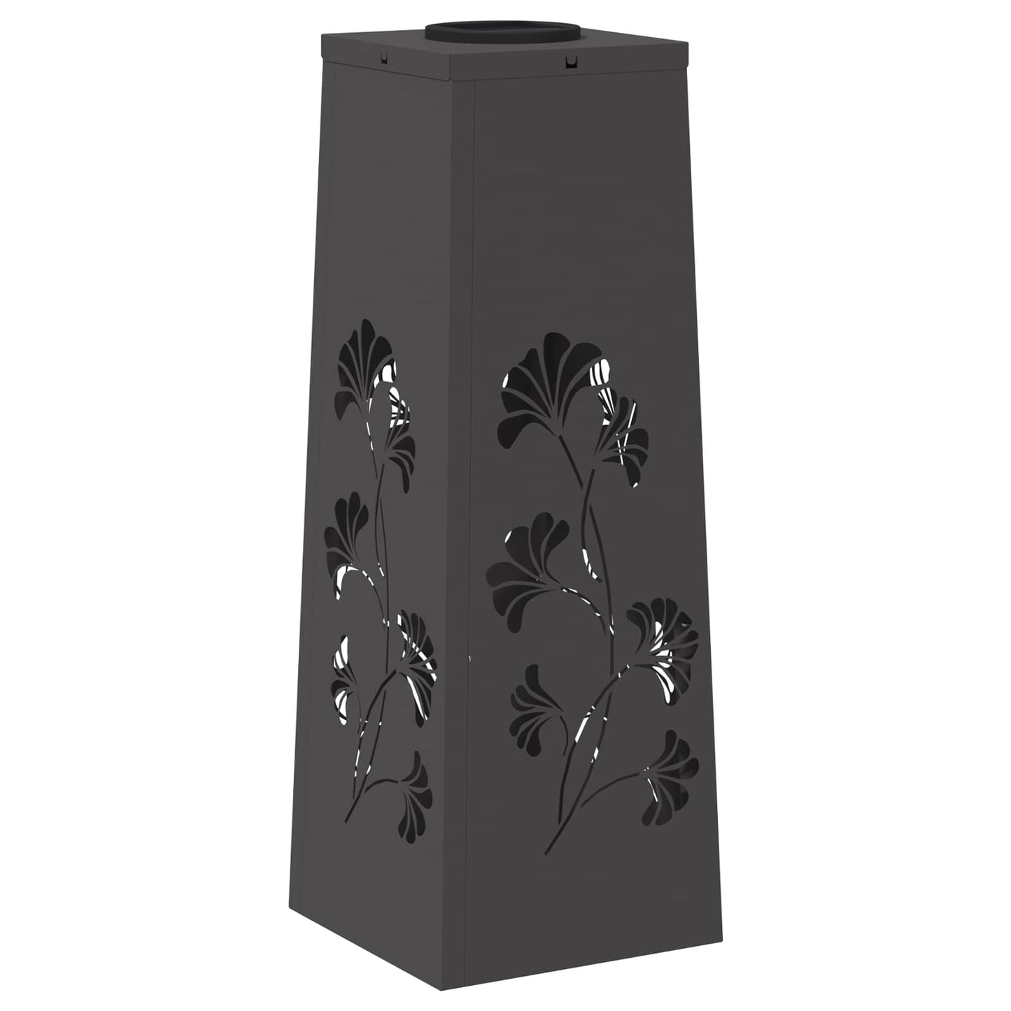 Faro LED solare per sentieri 2 pcs Nero