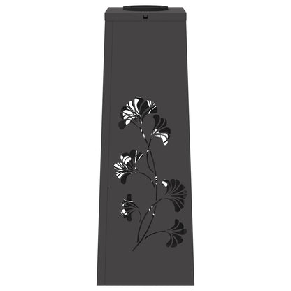 Faro LED solare per sentieri 2 pcs Nero