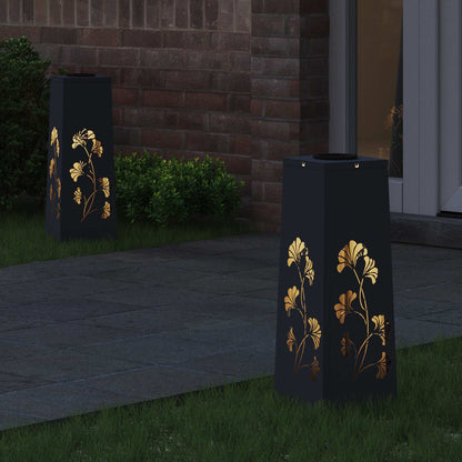 Faro LED solare per sentieri 2 pcs Antracite