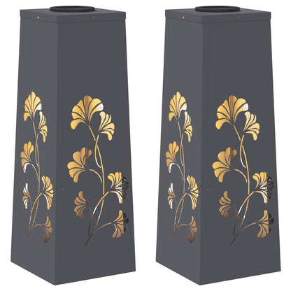 Faro LED solare per sentieri 2 pcs Antracite