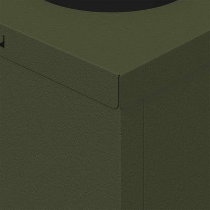 Faro LED solare per sentieri 2 pcs Verde oliva