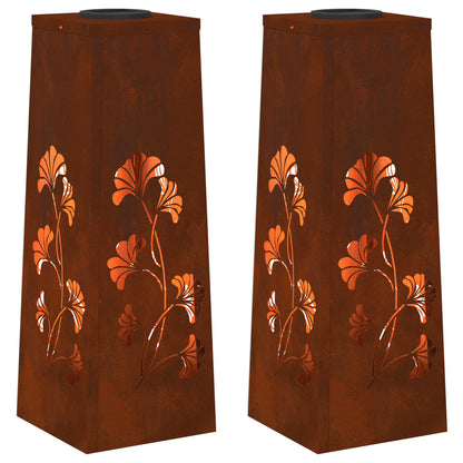 Faro LED solare per sentieri 2 pcs Bronzo