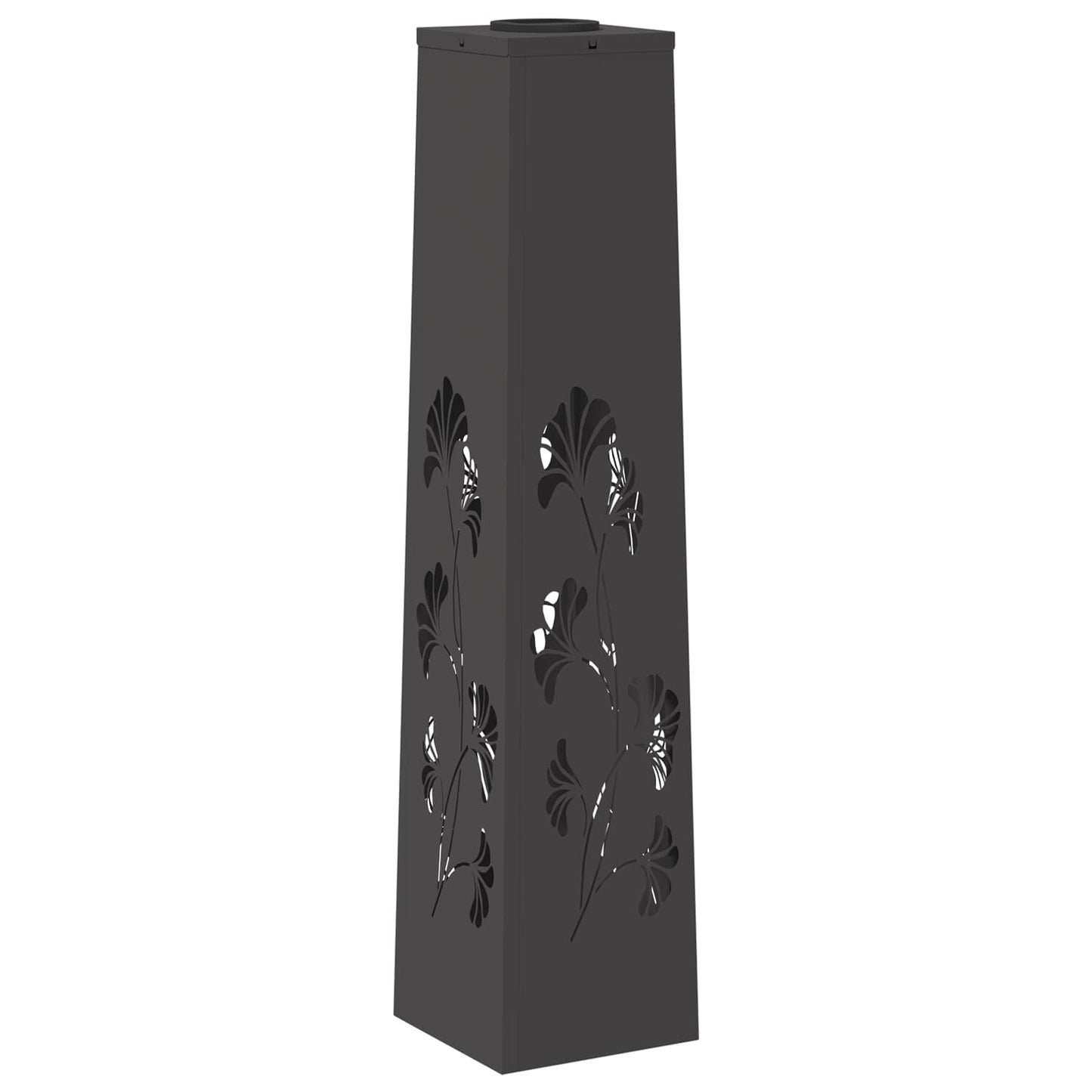 Faro LED solare per sentieri 2 pcs Nero