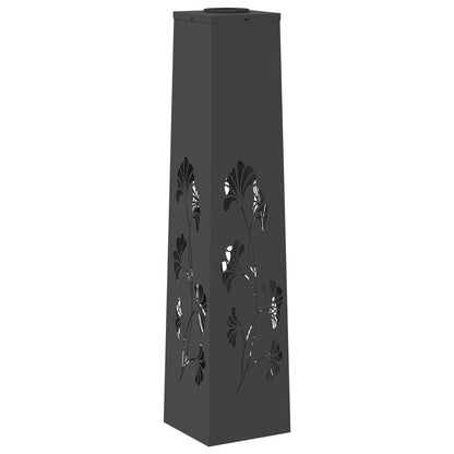 Faro LED solare per sentieri 2 pcs Nero