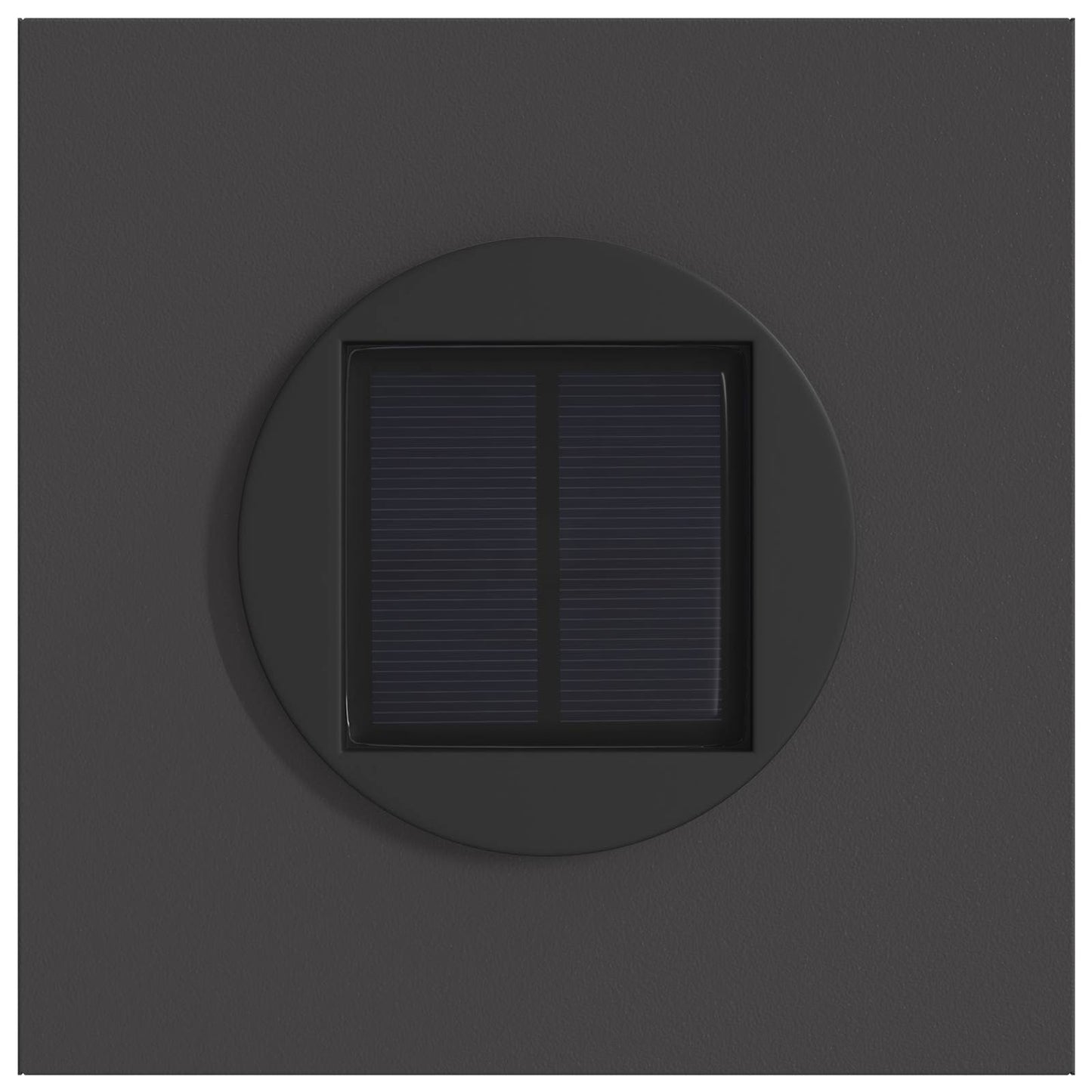 Faro LED solare per sentieri 2 pcs Nero