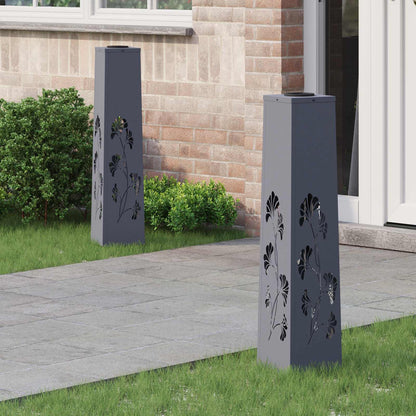 Faro LED solare per sentieri 2 pcs Antracite