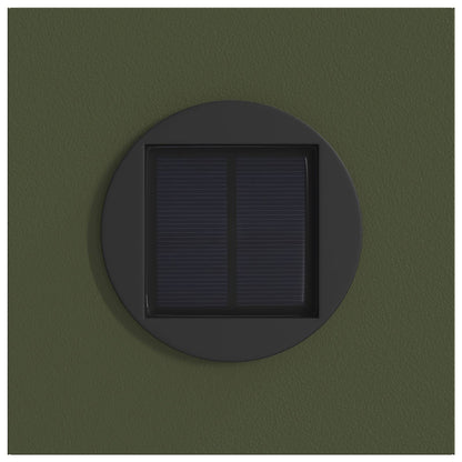 Faro LED solare per sentieri 2 pcs Verde oliva