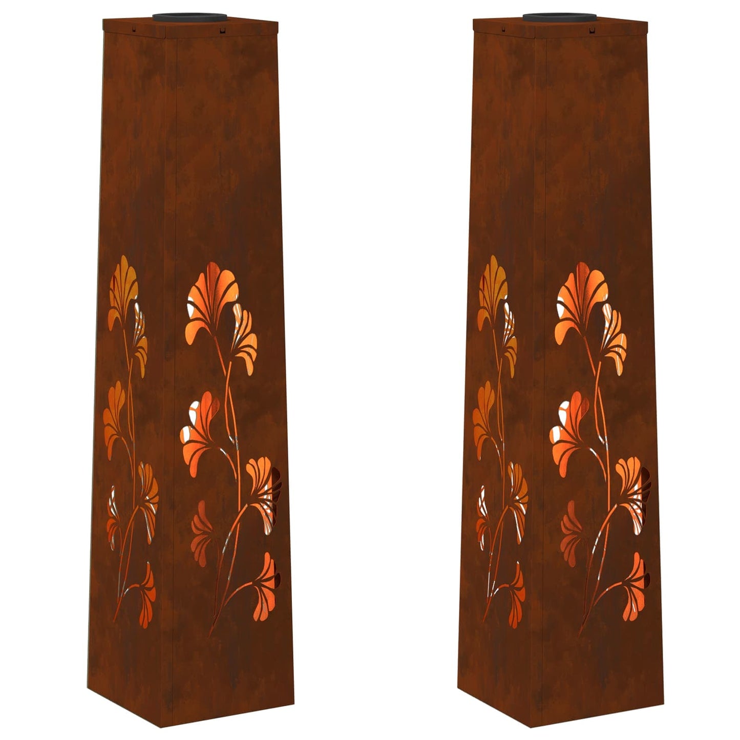 Faro LED solare per sentieri 2 pcs Bronzo