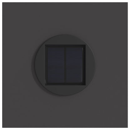 Faro LED solare per sentieri 2 pcs Nero