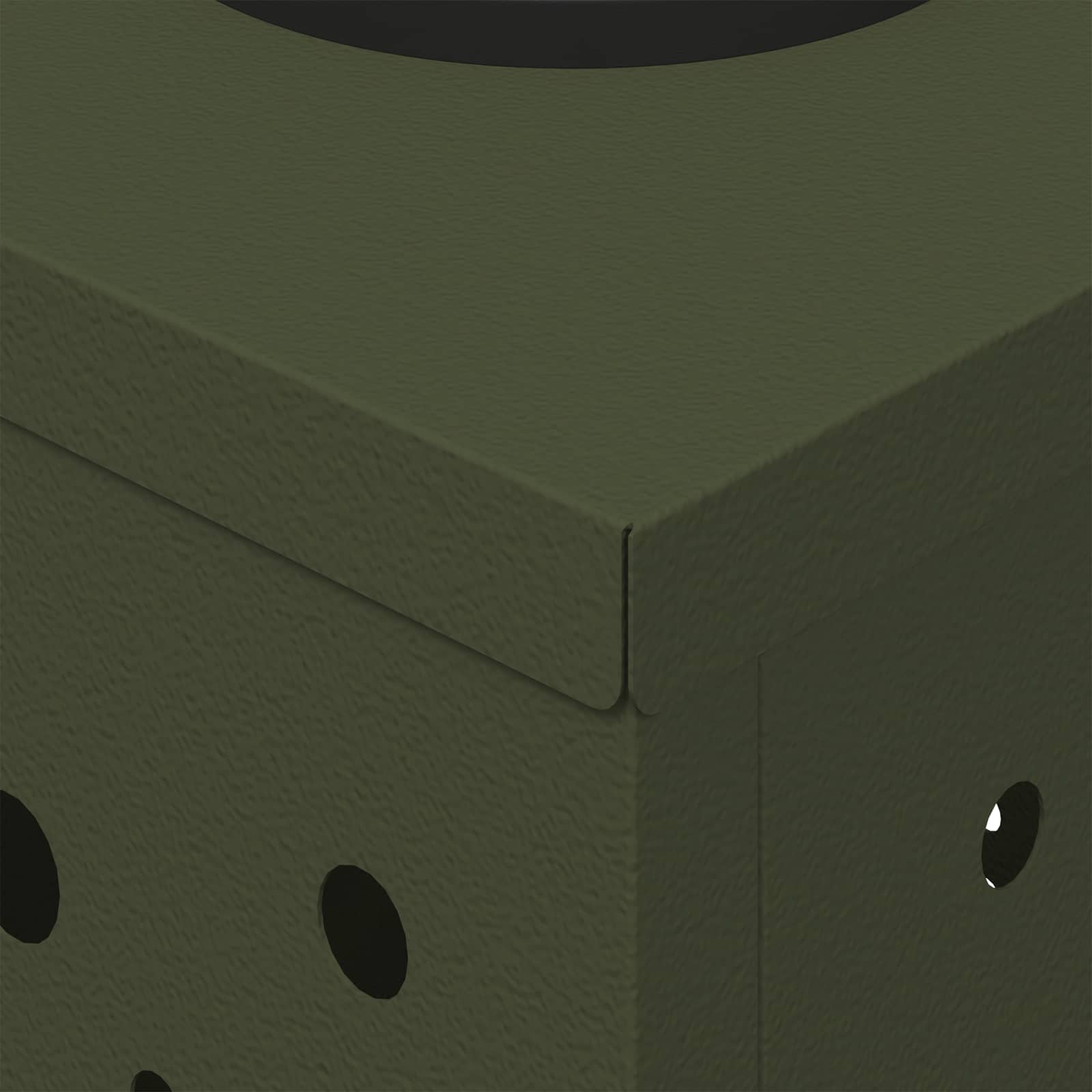 Faro LED solare per sentieri 2 pcs Verde oliva | homemem39