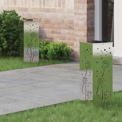 Faro LED solare per sentieri 2 pcs Acciaio inossidabile