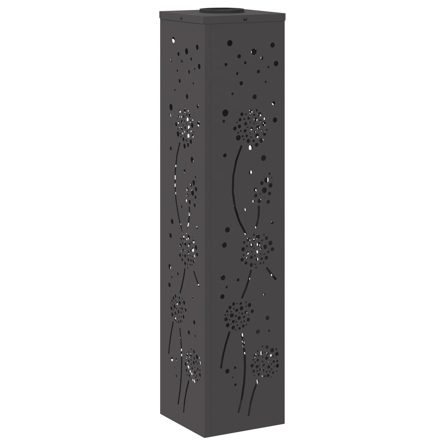 Faro LED solare per sentieri 2 pcs Nero